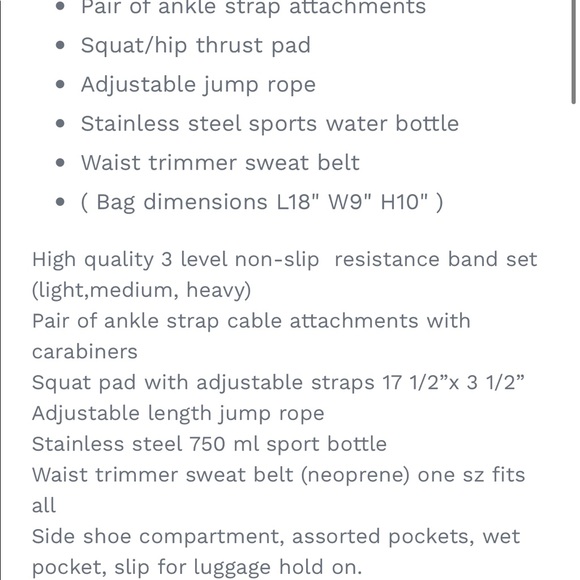 Pink gym bag bundle - Picture 2 of 5